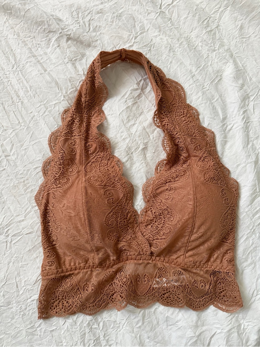 NEW - Zenana- Lace Halter Bralette - Women's Intimates